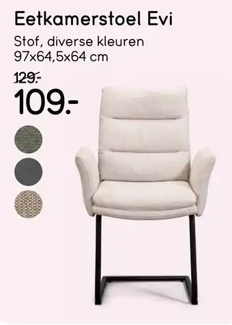 Leen Bakker Eetkamerstoel Evi aanbieding
