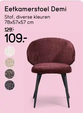 Leen Bakker Eetkamerstoel Demi aanbieding