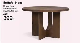 Leen Bakker Eettafel Moos aanbieding