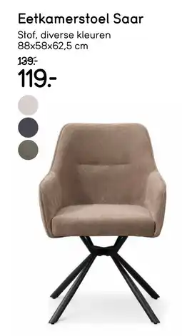 Leen Bakker Eetkamerstoel Saar aanbieding