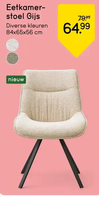 Leen Bakker Eetkamer stoel Gijs aanbieding