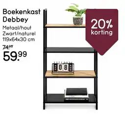 Leen Bakker Boekenkast Debbey aanbieding