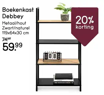 Leen Bakker Boekenkast Debbey aanbieding