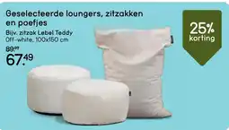 Leen Bakker Geselecteerde loungers, zitzakken en poefjes aanbieding