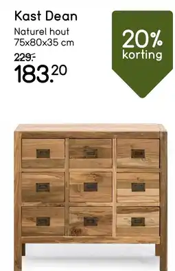 Leen Bakker Kast Dean aanbieding