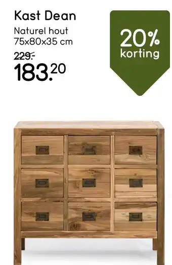 Leen Bakker Kast Dean aanbieding