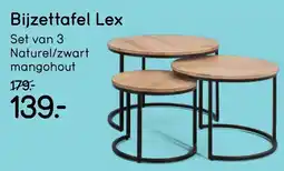 Leen Bakker Bijzettafel Lex aanbieding
