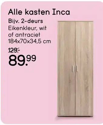 Leen Bakker Alle kasten Inca aanbieding