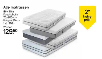 Leen Bakker Alle matrassen aanbieding