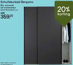 Leen Bakker Schuifdeurkast Bergamo aanbieding