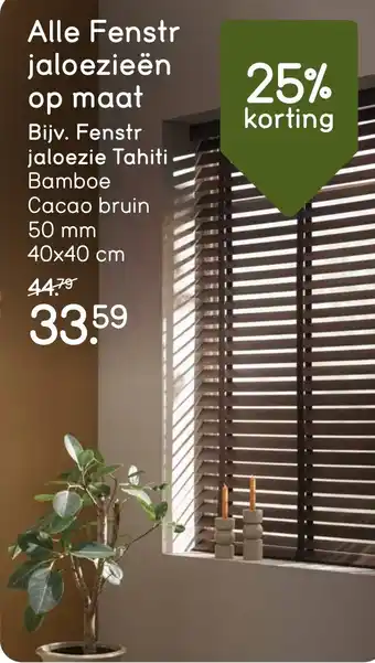 Leen Bakker Alle Fenstr jaloezieën aanbieding