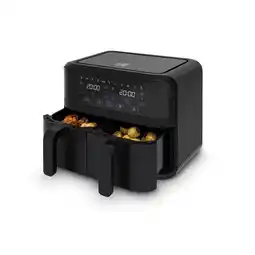 Bol.com Fritel Snacktastic 8180 duo - Airfryer 2x45l + 2x1350g + 1700W - zwart aanbieding