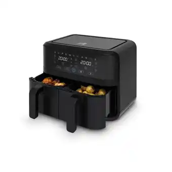 Bol.com Fritel Snacktastic 8180 duo - Airfryer 2x45l + 2x1350g + 1700W - zwart aanbieding