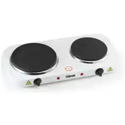 Amazon Tristar KP-6245 Dubbele Elektrische Kookplaat – 2 pits - Reglbare thermostaat -2500 Watt - Wit aanbieding