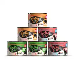 Zooplus Lucky Lou SuperMono² voordeelverpakking 24 x 200 g - Mixpakket 2 (kip, rund & wild zwijn) aanbieding