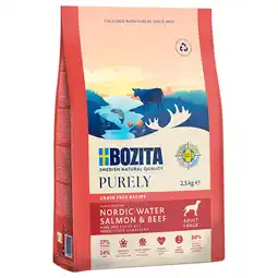 Zooplus Bozita Grain Free Zalm & Rund voor grote honden - 2,5 kg aanbieding