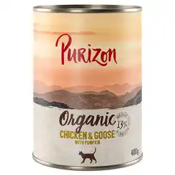 Zooplus Voordeelpakket: Purizon Organic 24 x 400 g - Kip en Gans met Pompoen aanbieding