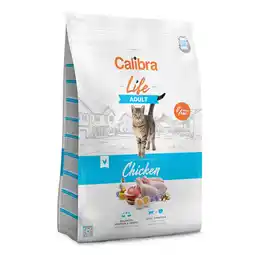 Zooplus Dubbelpak: 2x6kg Calibra Cat Life Adult Kip kattenvoer droog aanbieding