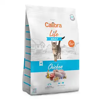 Zooplus Dubbelpak: 2x6kg Calibra Cat Life Adult Kip kattenvoer droog aanbieding