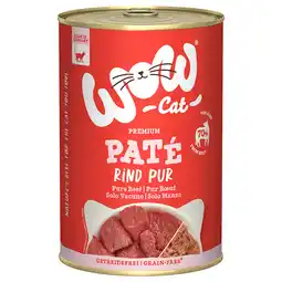 Zooplus 6x400g WOW Cat Adult Rund Pur kattenvoer nat aanbieding