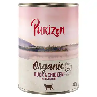 Zooplus Voordeelpakket: Purizon Organic 24 x 400 g - Eend en Kip met Courgette aanbieding