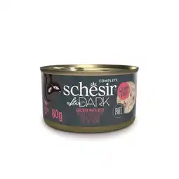Zooplus 12x80g Schesir After Dark Complete Paté kip & Rund natvoer voor katten aanbieding