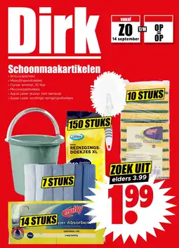 Dirk Schoonmaakartikelen aanbieding