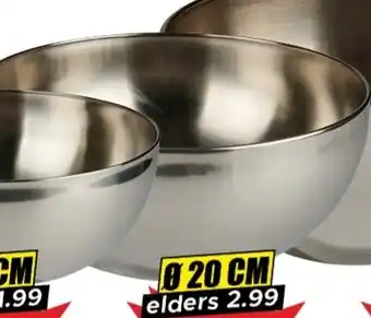 Dirk RVS schaal aanbieding