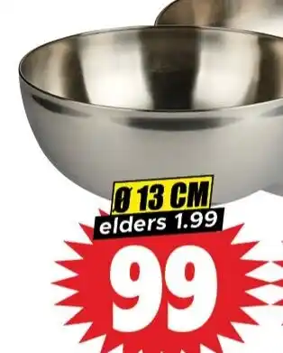 Dirk RVS schaal aanbieding