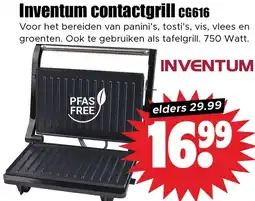 Dirk Inventum contactgrill CG616 aanbieding
