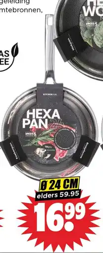 Dirk Hexa koekenpan of wok aanbieding
