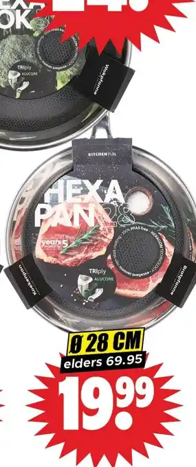 Dirk Hexa koekenpan of wok aanbieding