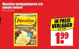 Dirk Mousline aardappelpuree à la minute naturel aanbieding