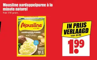 Dirk Mousline aardappelpuree à la minute naturel aanbieding