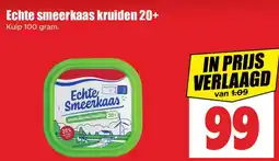 Dirk Echte smeerkaas kruiden 20+ aanbieding