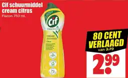 Dirk Cif schuurmiddel cream citrus aanbieding