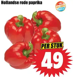 Dirk Hollandse rode paprika aanbieding