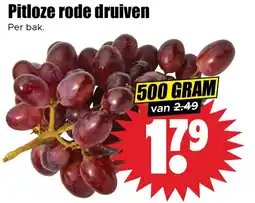 Dirk Pitloze rode druiven aanbieding