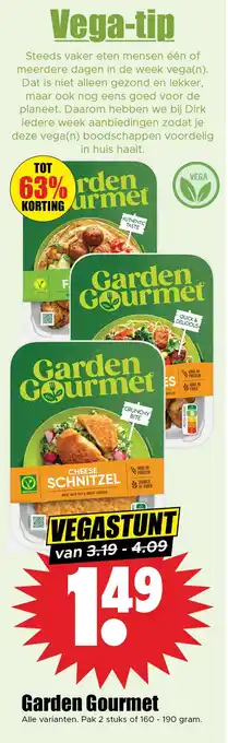 Dirk Garden Gourmet aanbieding