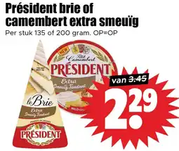 Dirk Président brie of camembert extra smeuïg aanbieding
