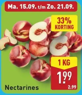 ALDI Nectarines aanbieding