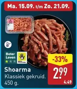 ALDI Shoarma aanbieding