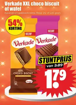 Dirk Verkade XXL choco biscuit of wafel aanbieding