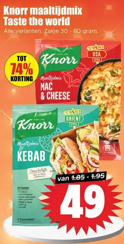 Dirk Knorr maaltijdmix Taste the world aanbieding