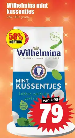 Dirk Wilhelmina mint kussentjes aanbieding