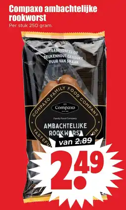 Dirk Compaxo ambachtelijke rookworst aanbieding