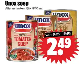 Dirk Unox soep aanbieding