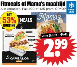 Dirk Fitmeals of Mama's maaltijd aanbieding