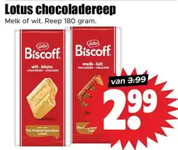 Dirk Lotus chocoladereep aanbieding