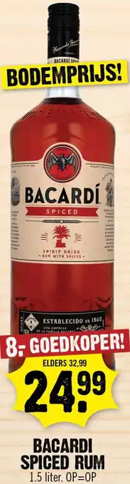 Dirk Bacardí spiced aanbieding